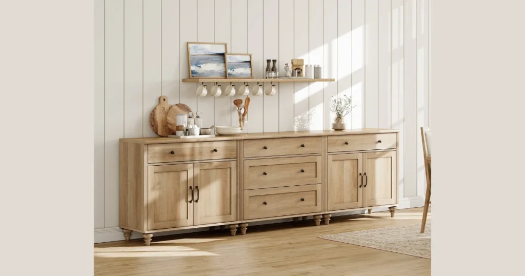 Traditional Sideboard or Buffet Cabinet for Storage and Display