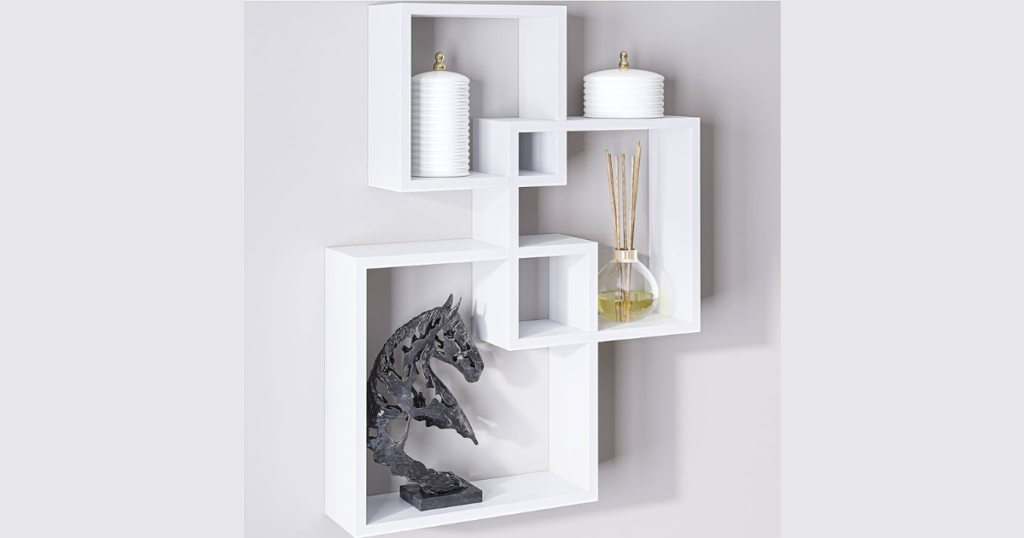 Wall-Mounted Storage Cubes for Decorative Organization 
