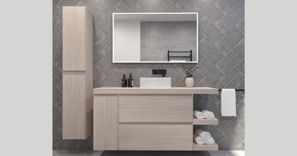 Wall-Mounted Vanity for Modern Layout