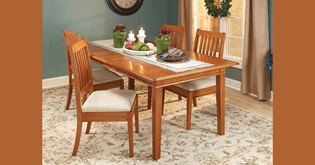 Solid Wood Dining Table as the Centerpiece