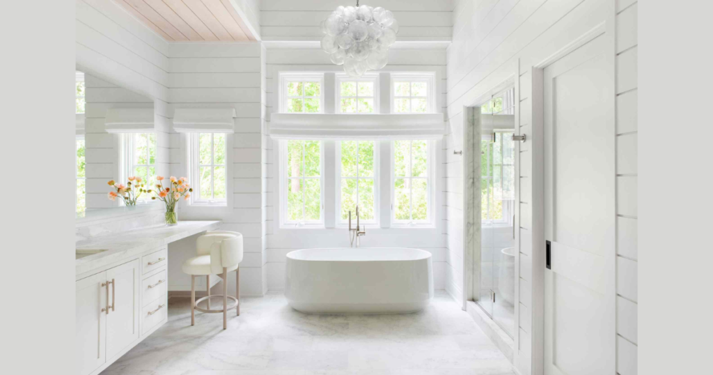 White Shiplap Walls for Classic Farmhouse Texture