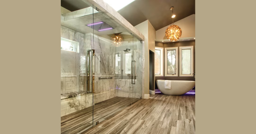Wood Look Tile Bathroom Flooring