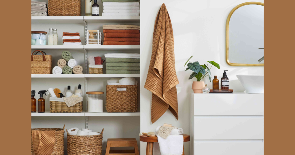 Woven Storage Baskets for Hidden Organization