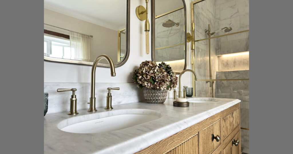 Brass Fixtures for Warm Classic Elegance