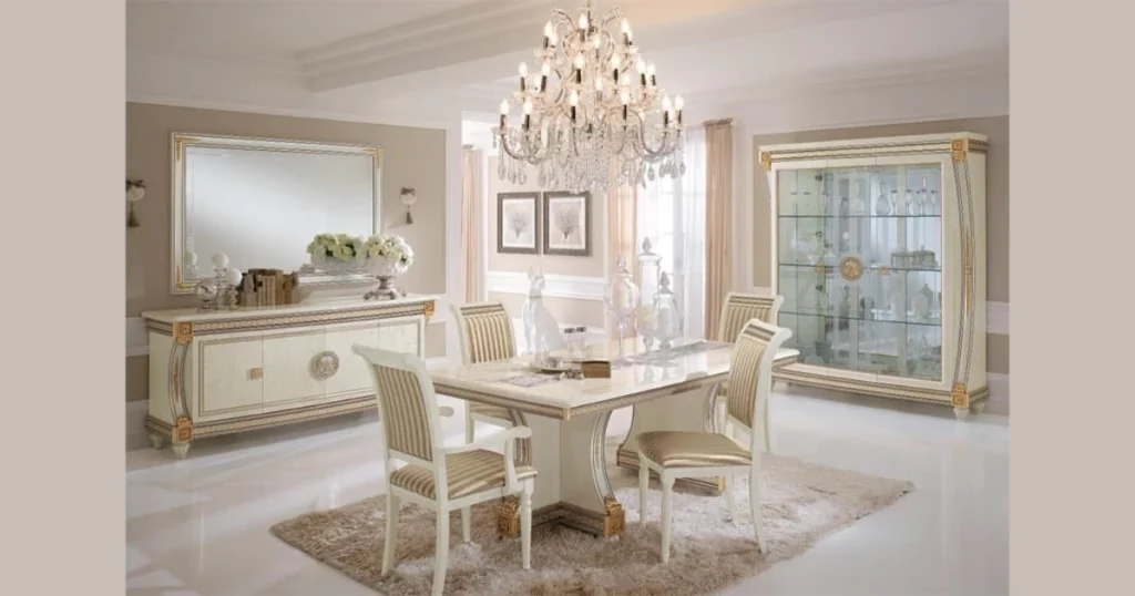 dining room Classic Sideboard with Modern Hardware