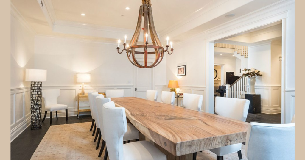  Wooden Bead Farmhouse Chandelier for Texture