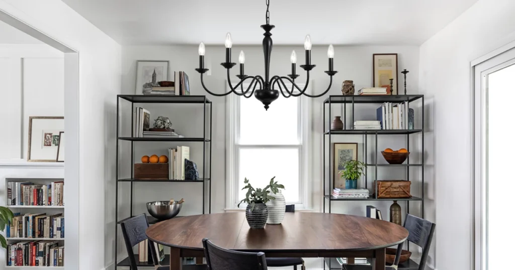 Rustic Iron Chandeliers for Warm Dining Spaces