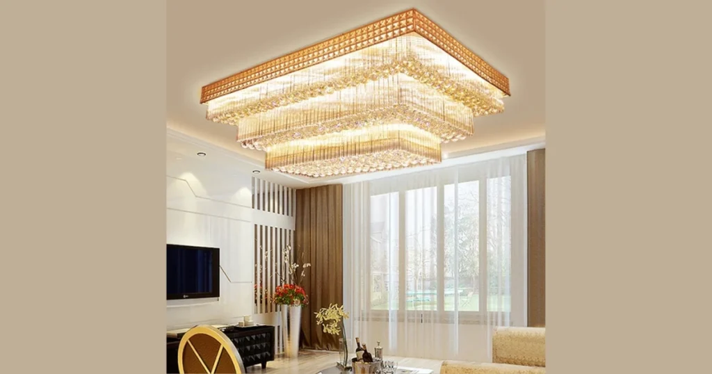 Rectangular Box Chandeliers for Large Dining Tables