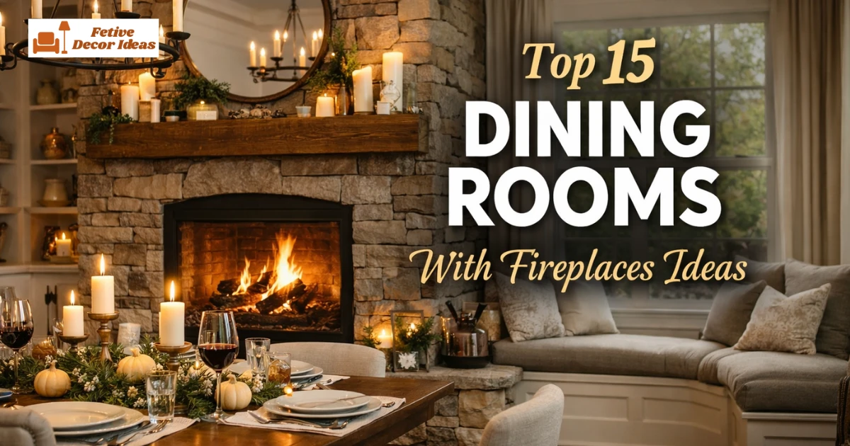 dining rooms with fireplaces ideas