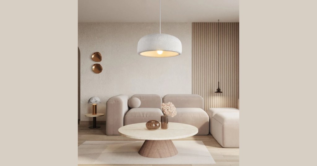 minimalist pendant light for small dining rooms
