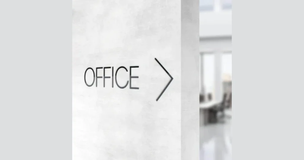 Acrylic Cut Letter Door Sign