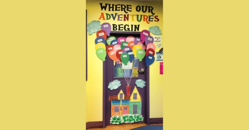Adventure Begins Classroom Door Decoration