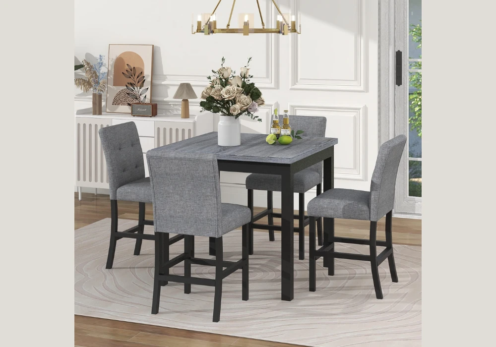 Bar Height Dining Table for 4 for a Casual Setup