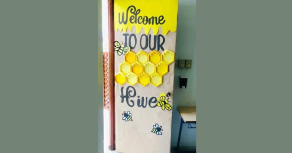 Bee Theme Classroom Door Design