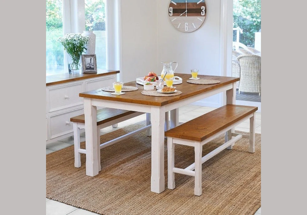 Bench Seating Dining Table Setup