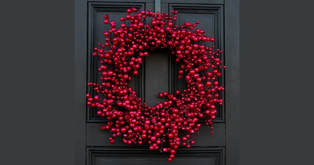 Berry Accent Door Wreath