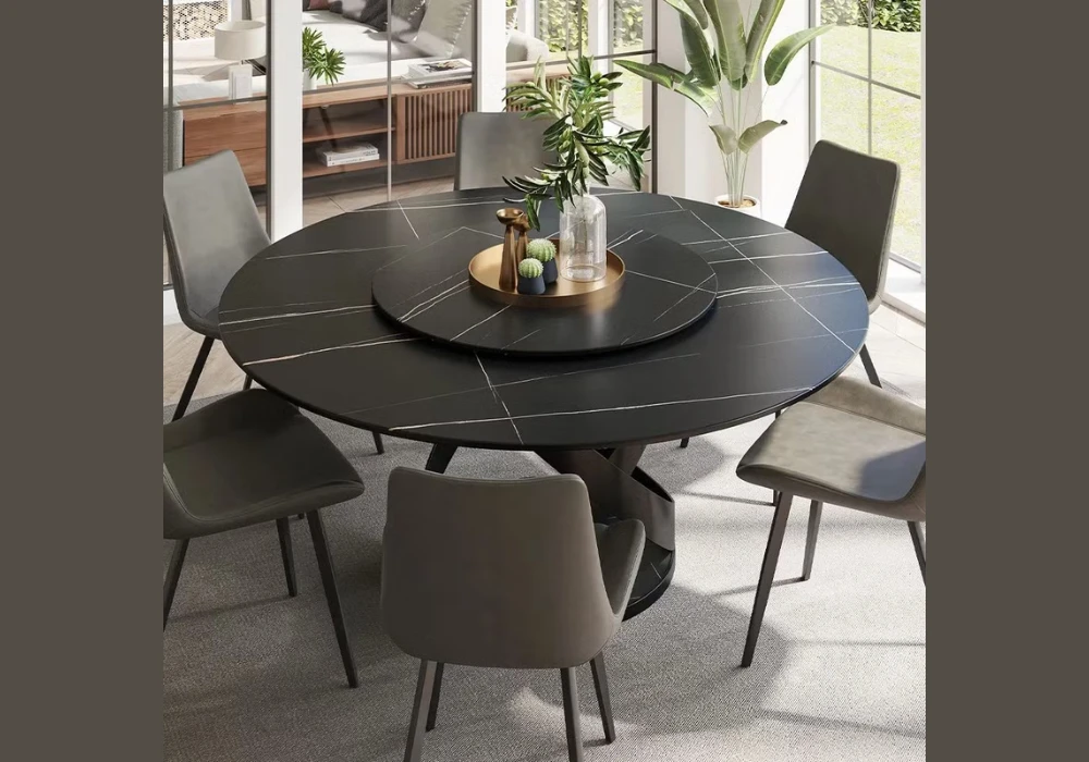 Black Dining Table for 6 for Bold Contrast