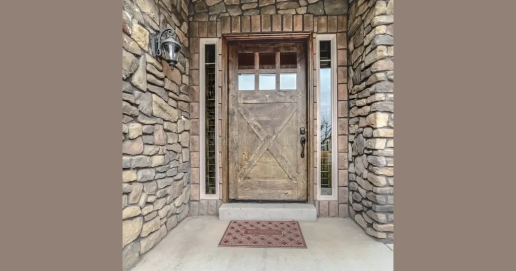 Brick Style Door Frame Accent