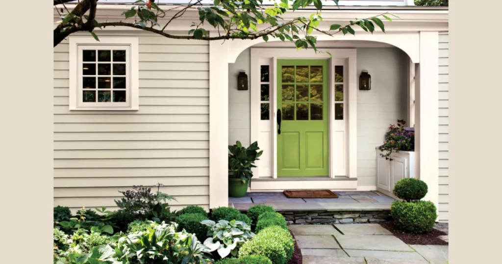 Bright Colored Front Entry Door