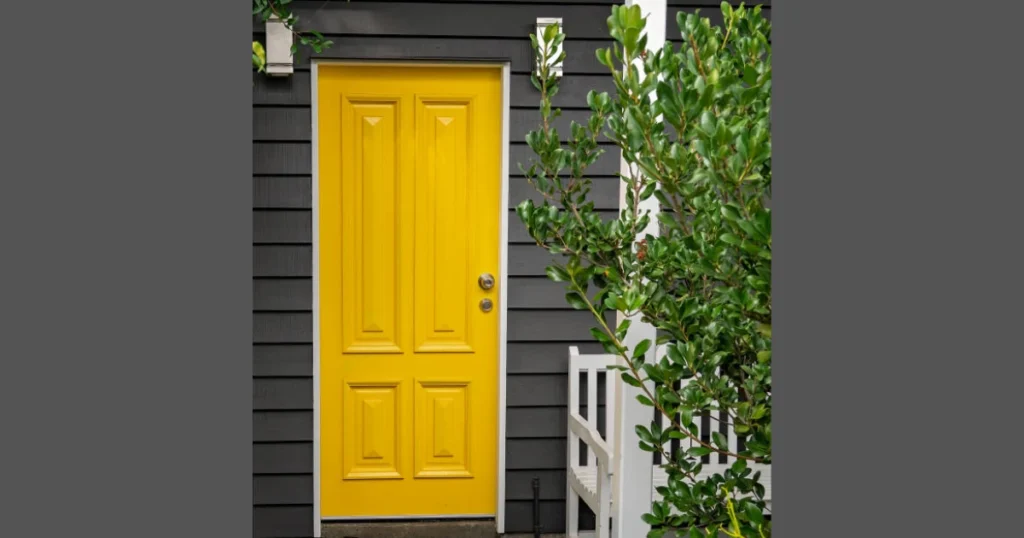 Bright Yellow Exterior Door Color