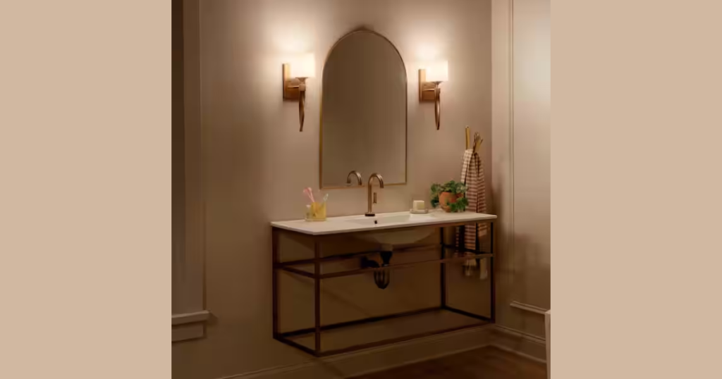 Bronze Bathroom Sconces for Classic Warmth