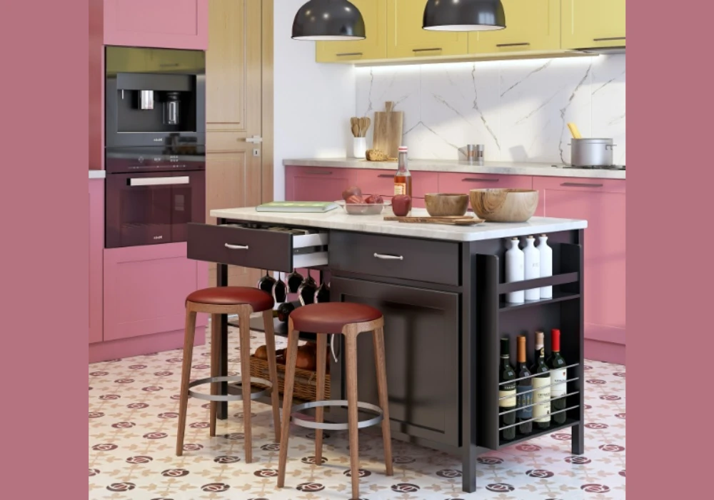 Built-In Kitchen Table with Storage