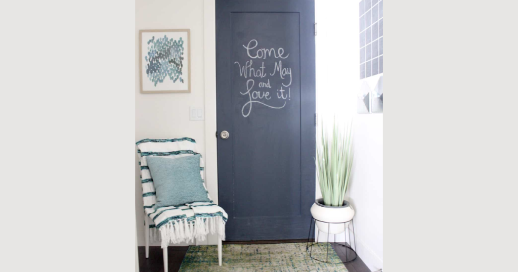 Chalkboard Art Door Decoration Idea