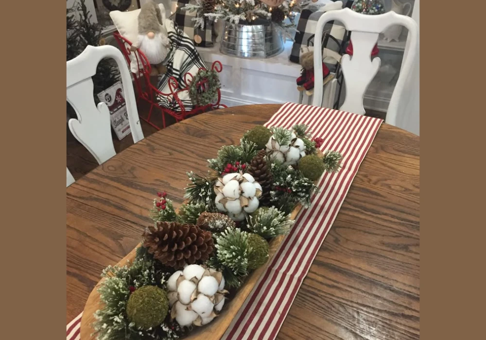 Christmas Ornament Bowl Table Decor