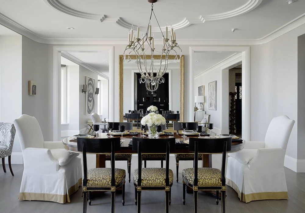 Classic Symmetrical Table Arrangement