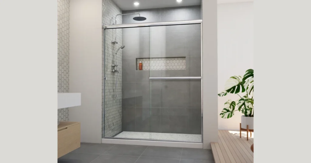 Clear Glass Shower Door