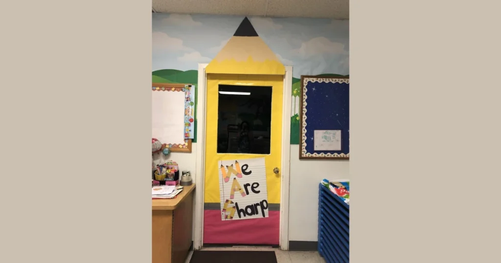 Colorful Pencil Door Decoration