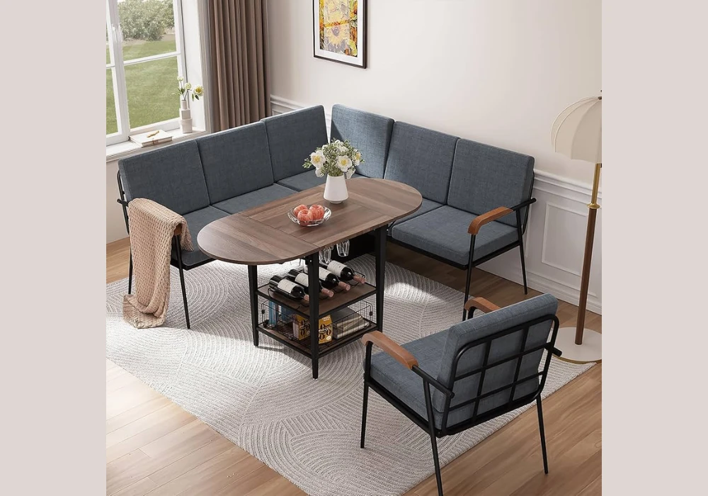 Corner Dining Nook with Small Table