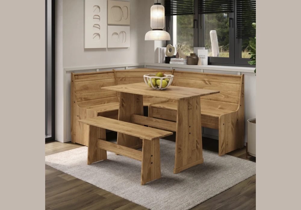 Corner Kitchen Dining Table Setup