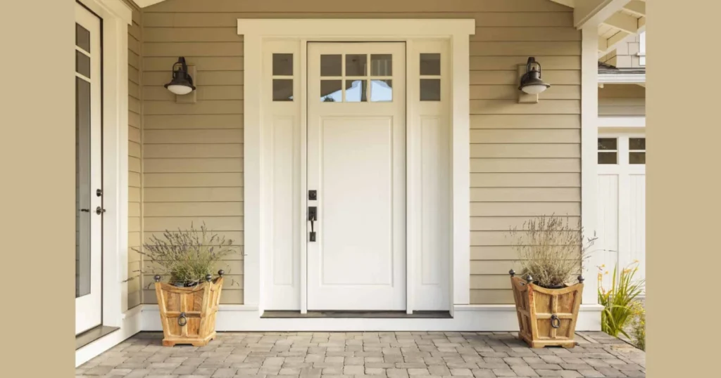 Cream Exterior Door Color