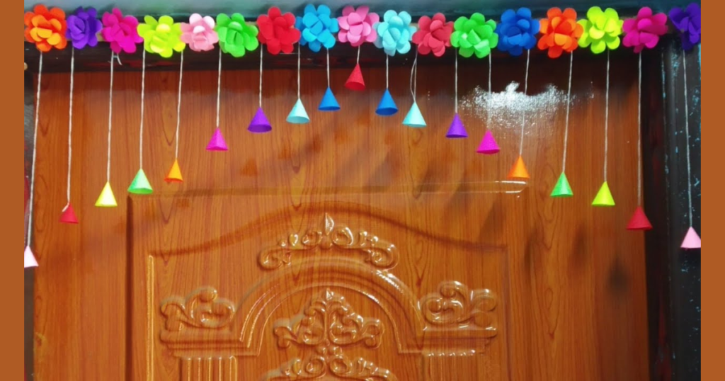 DIY Paper Craft Door Decoration Idea