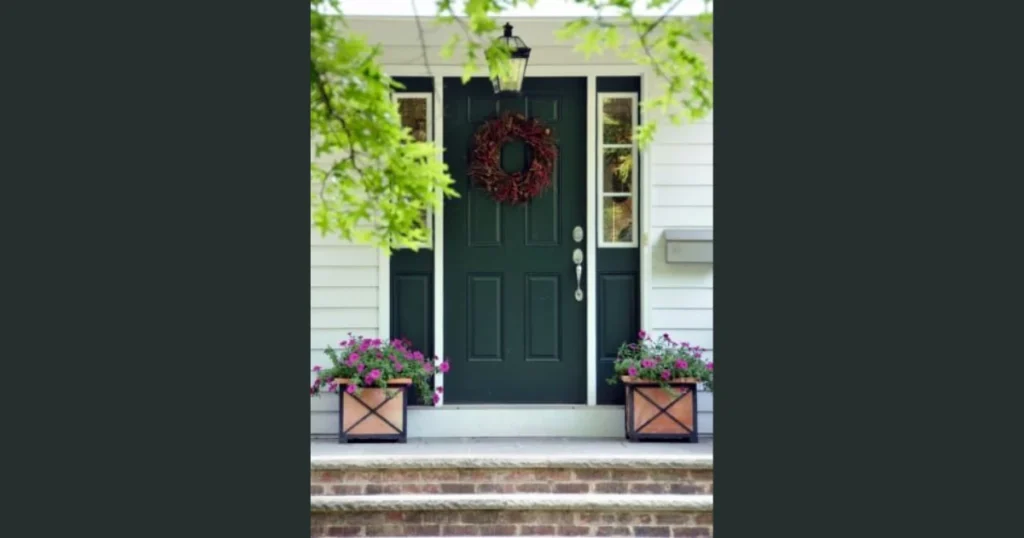 Dark Green Exterior Door Color