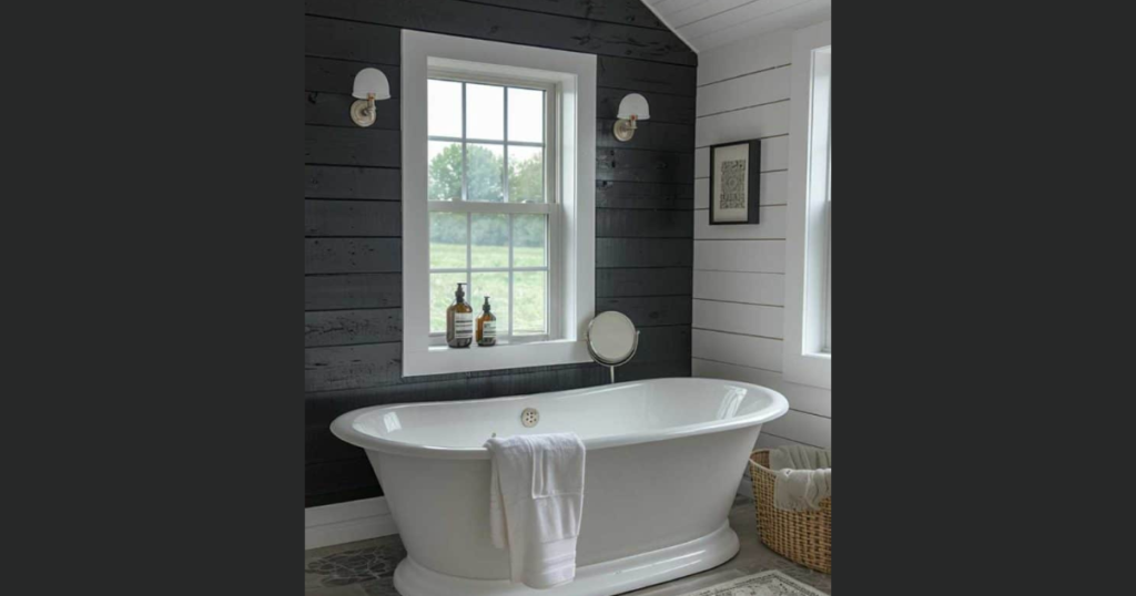 Dark Shiplap Feature Wall for Bold Style
