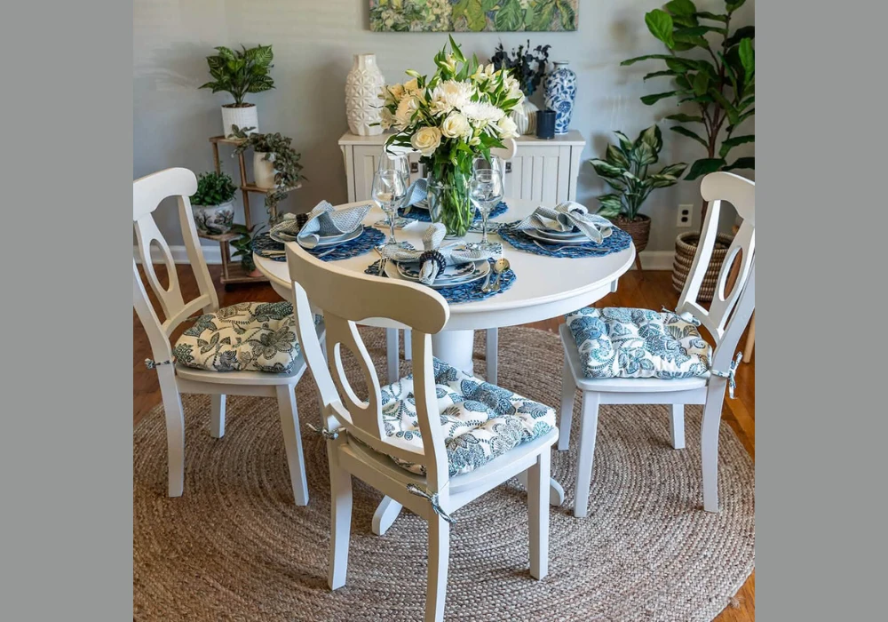 Different Chairs with Matching Seat Cushions