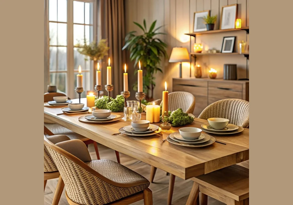 Dining Table Arrangement Ideas With Candles