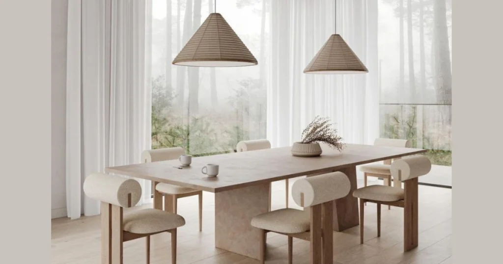 Dining Table Furniture with Minimal Design