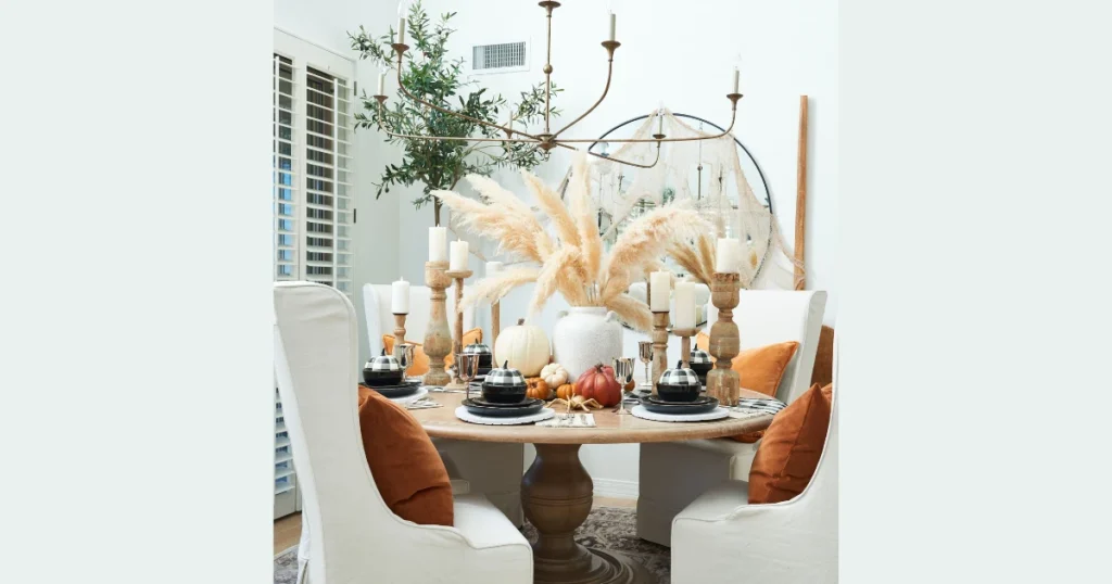 Dining Table Inspiration with Statement Centerpiece