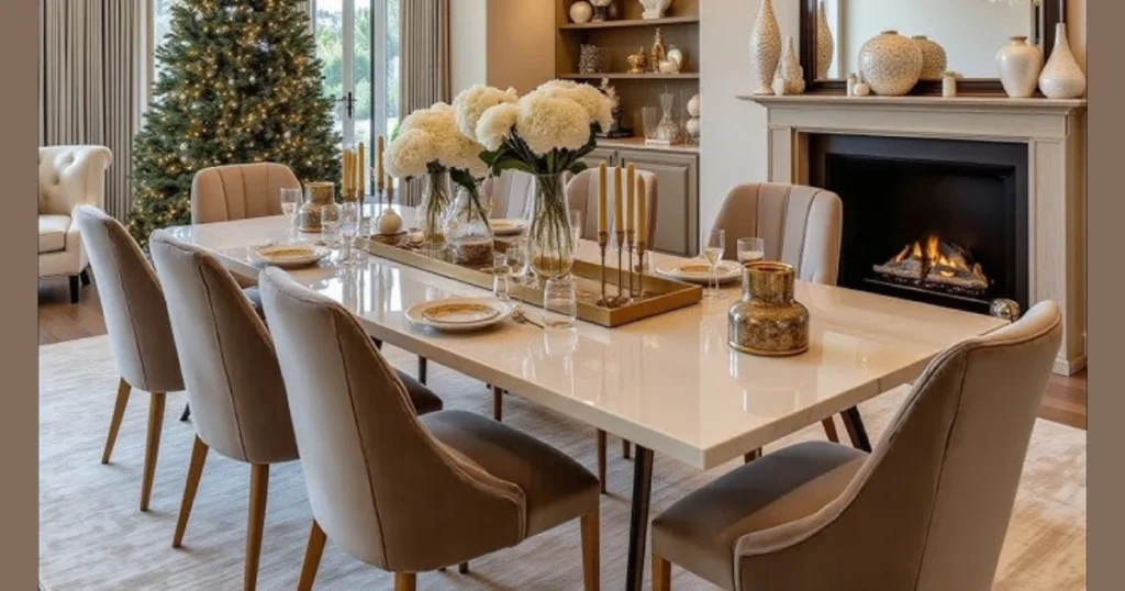 Dining Table Makeover with Decorative Tray