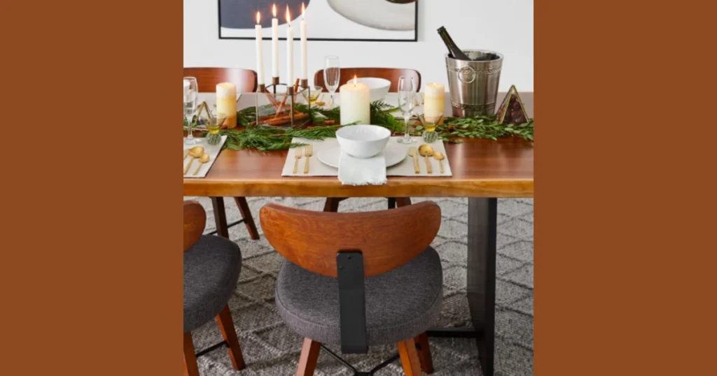 Dining Table Plan with Candles