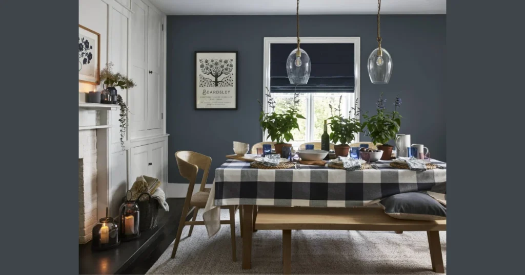 Dining Table Plan with Place Settings