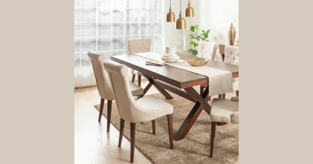 Dining Table Plan with Table Runner