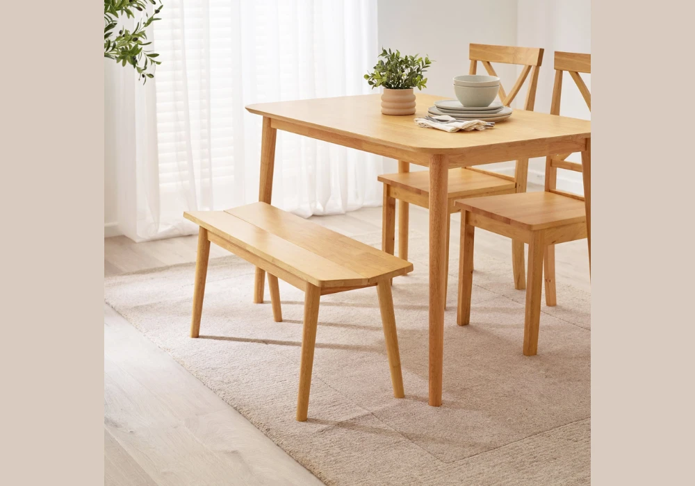 Dining Wooden Bench for a Simple Look