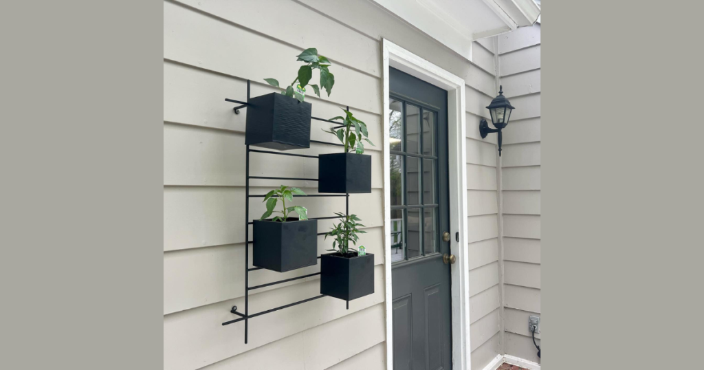 Door-Mounted Small Planter Box