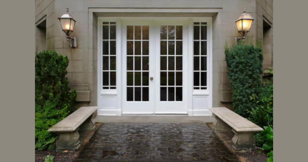 Double Front Door for Grand Entrance