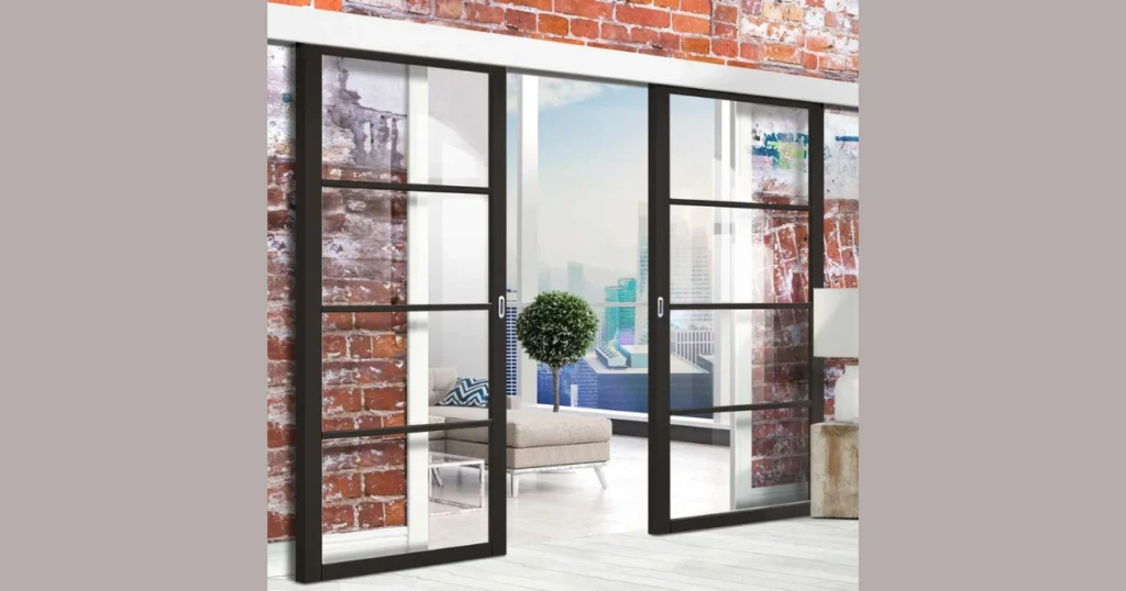 Double Panel Sliding Door