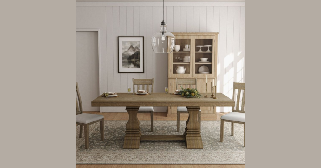 Double Pedestal Dining Table Base Idea